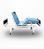 Kiralık 2 motorlu mdf ahşap başlıklı hasta yatağı