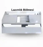Tuvaletli hasta yatağı lazımlık bölmesi