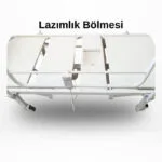 2 motorlu lazımlıklı hasta yatağı lazımlık bölmesi