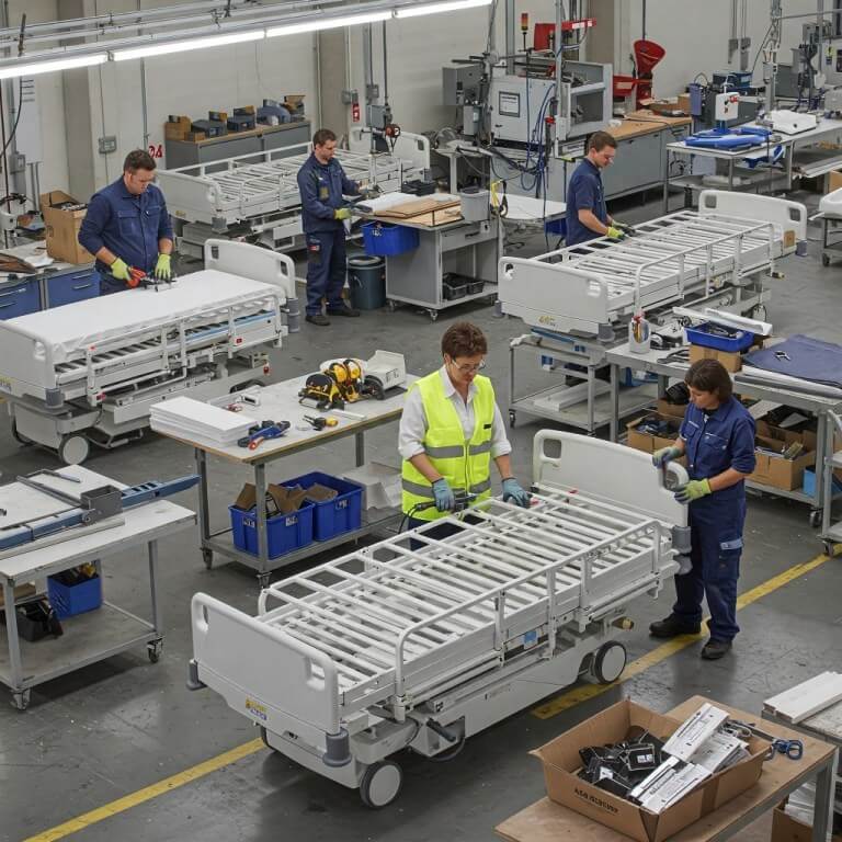 Hasta yatağı imalatı süreci
