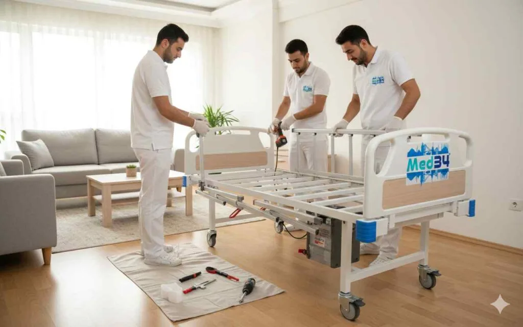 Hasta yatağı kiralama Beylikdüzü hizmetleri: Med34 Medikal