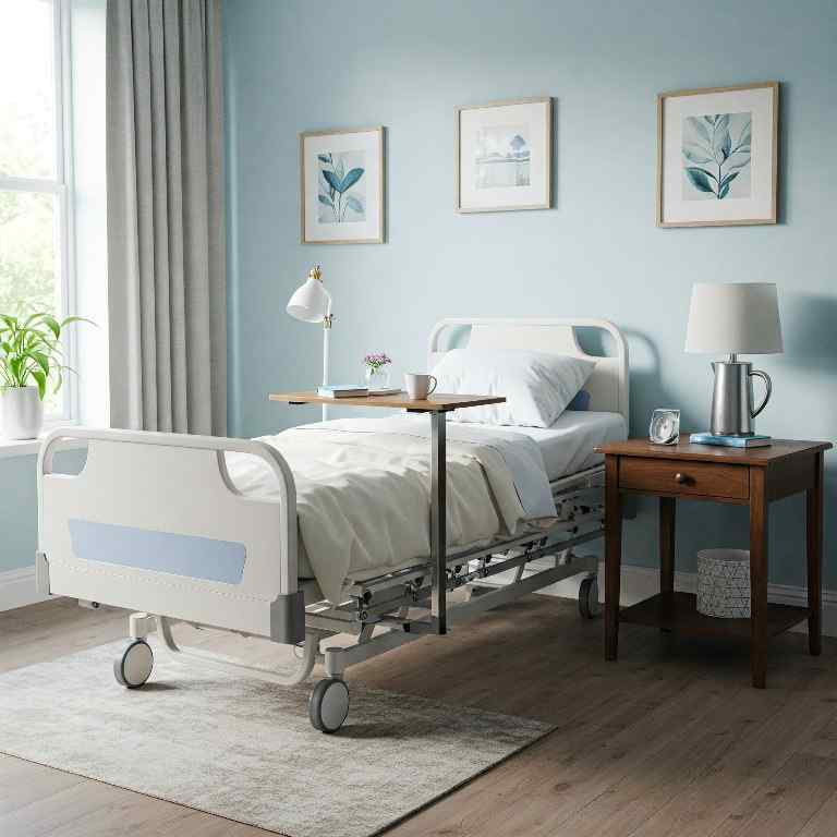 Motorlu hasta karyolası yatağı modeli