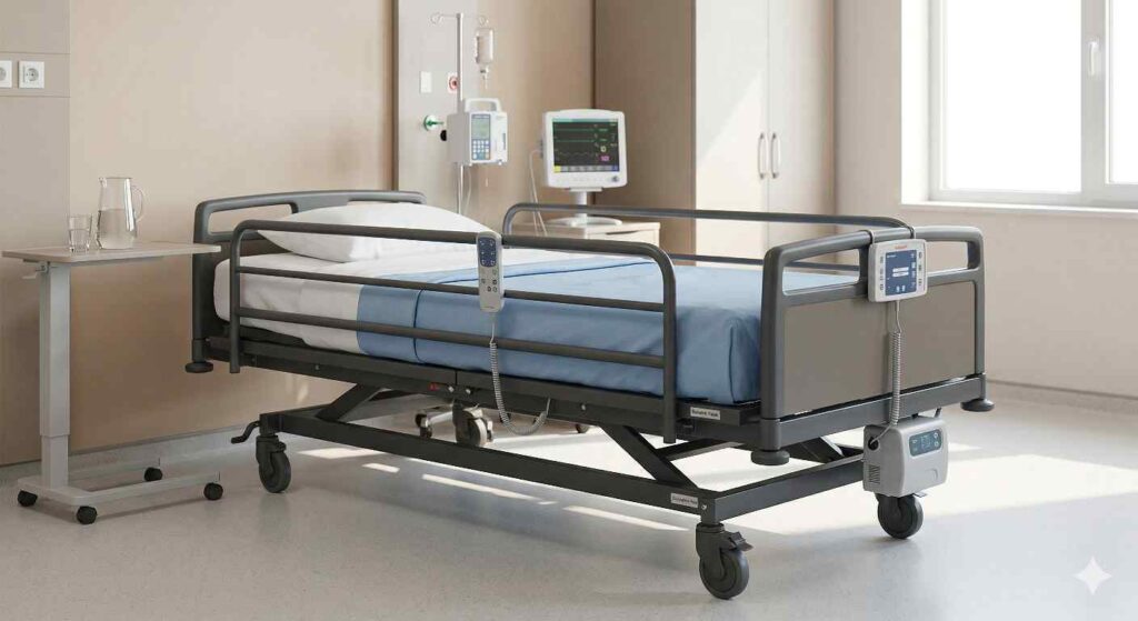 Güçlendirilmiş hasta yatağı