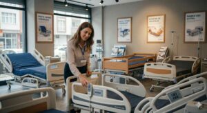 SGK hasta yatağı ödemesi kapsamında satış yapılan bir hasta yatağı mağazası