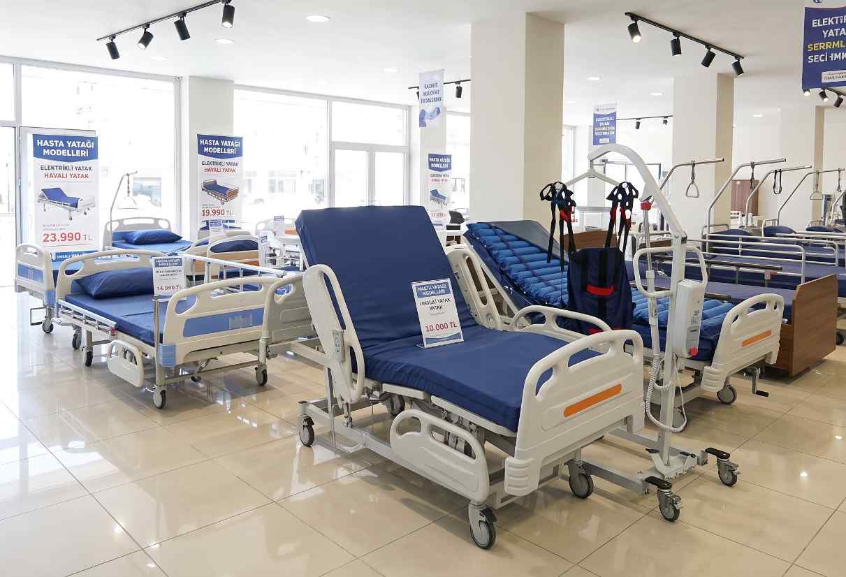 Med34 firmasının 3 motorlu hasta yatağı modeli