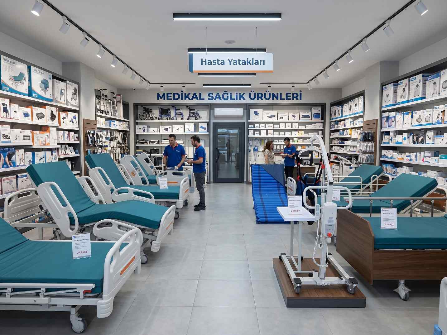 Med34 firmasının 4 motorlu hasta yatağı modelleri