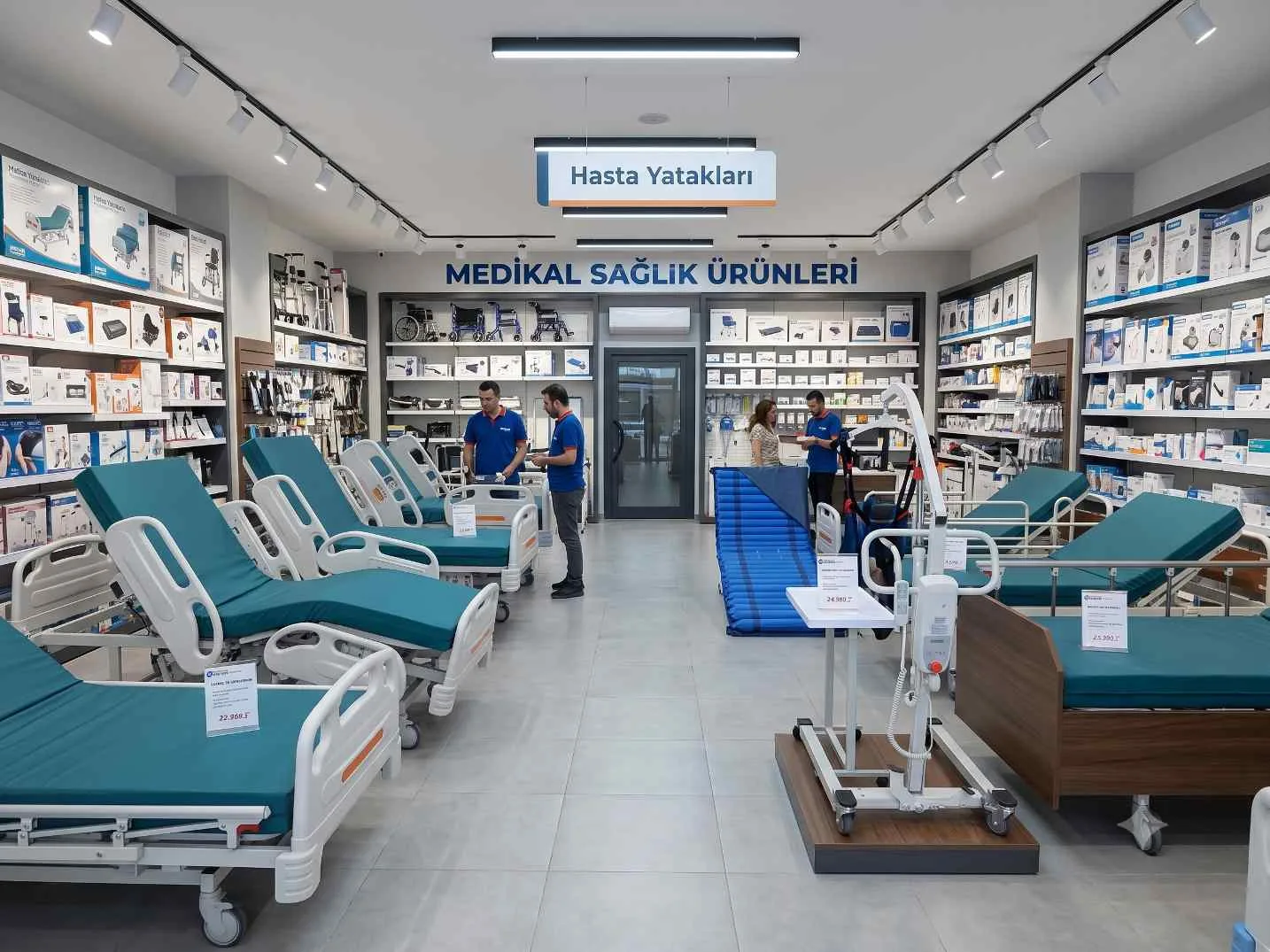 Med34 firmasının 4 motorlu hasta yatağı modelleri